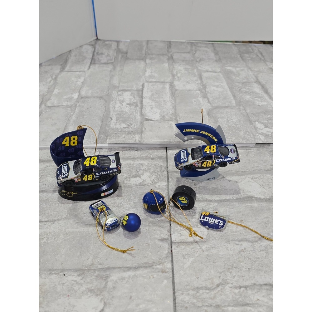 NASCAR Jimmie Johnson Collectible Christmas Ornaments #48 7pcs with Minis‎